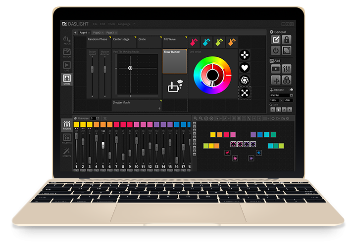 Daslight show mode