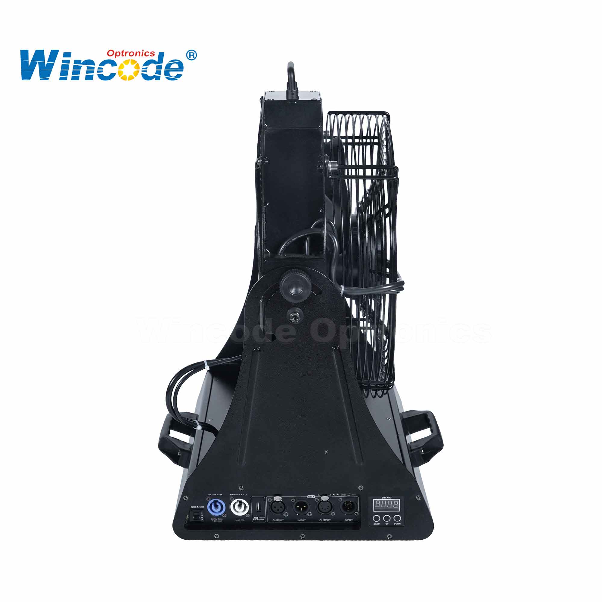 DMX Fan - Professional Stage & Studio Fan for Smoke & Haze Control | Powerful 180W Motor, Full DMX/Wireless Control